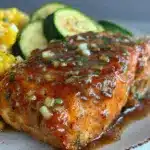 brown butter honey garlic salmon - featured image