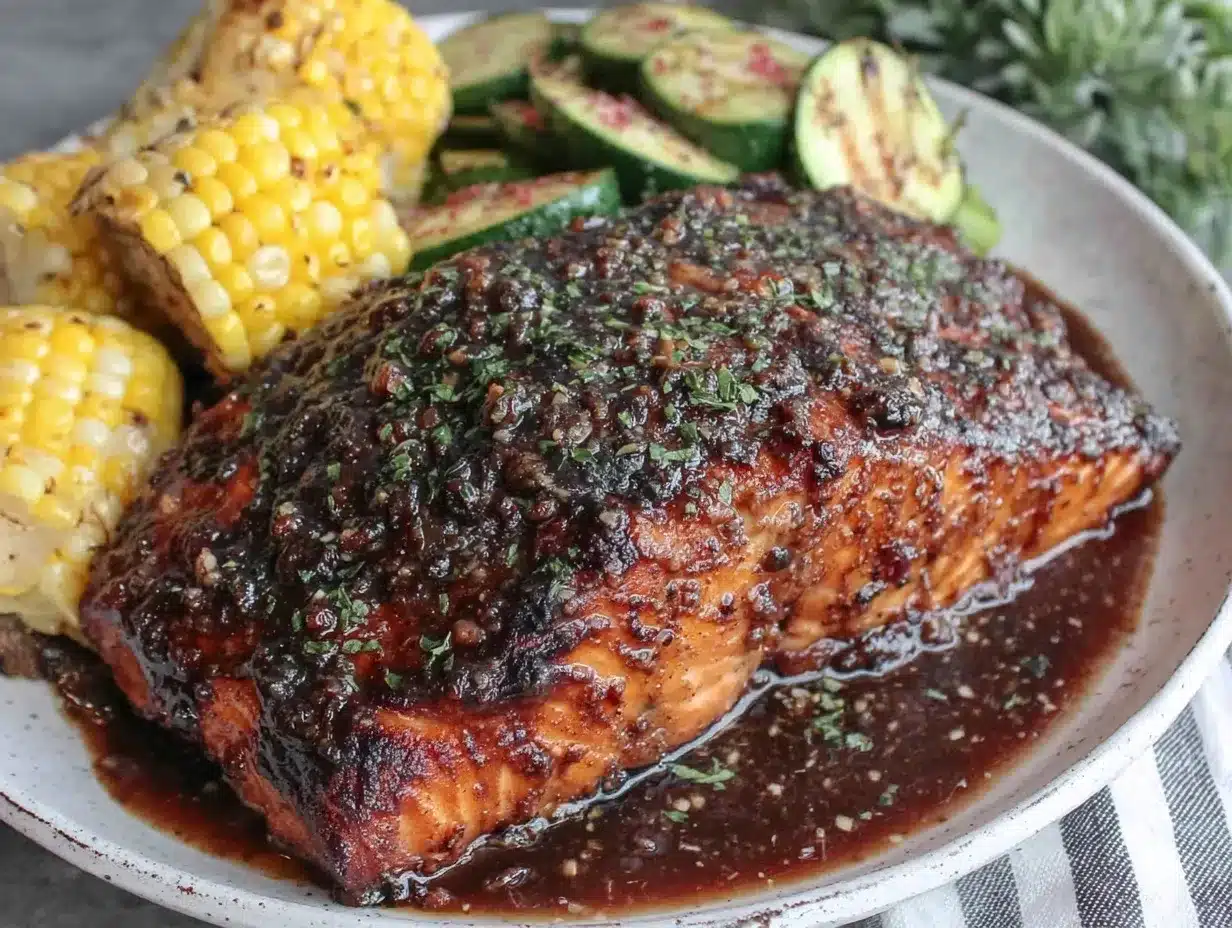 brown butter honey garlic salmon preparation steps