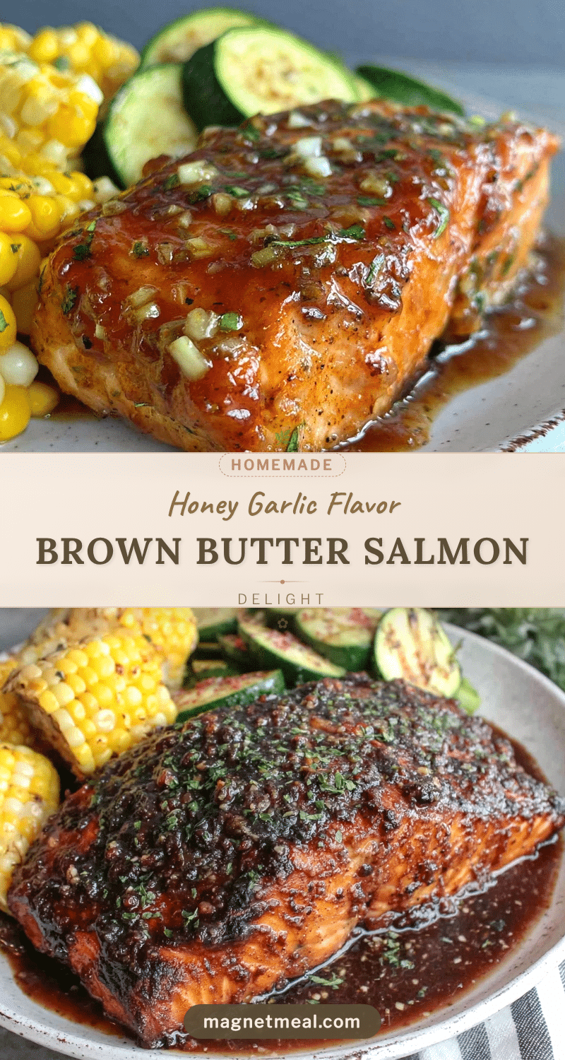 brown butter honey garlic salmon recipe