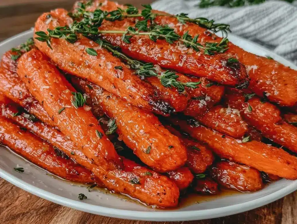 brown butter honey roasted carrots - featured image