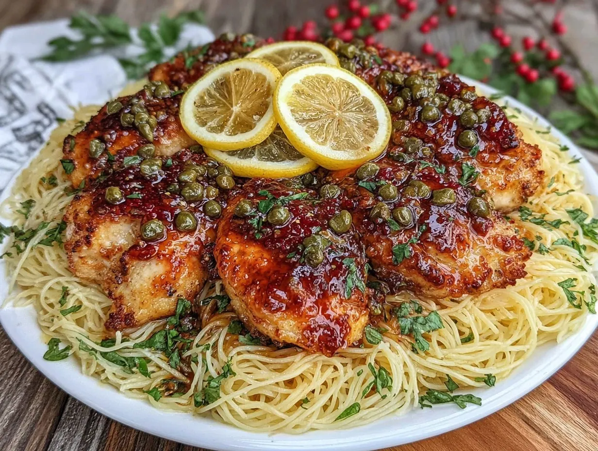 brown butter lemon caper chicken piccata preparation steps