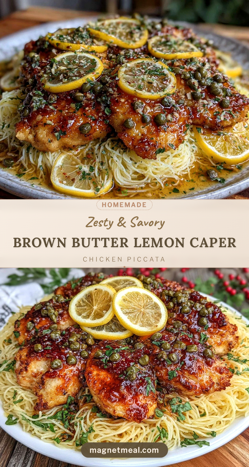 brown butter lemon caper chicken piccata recipe