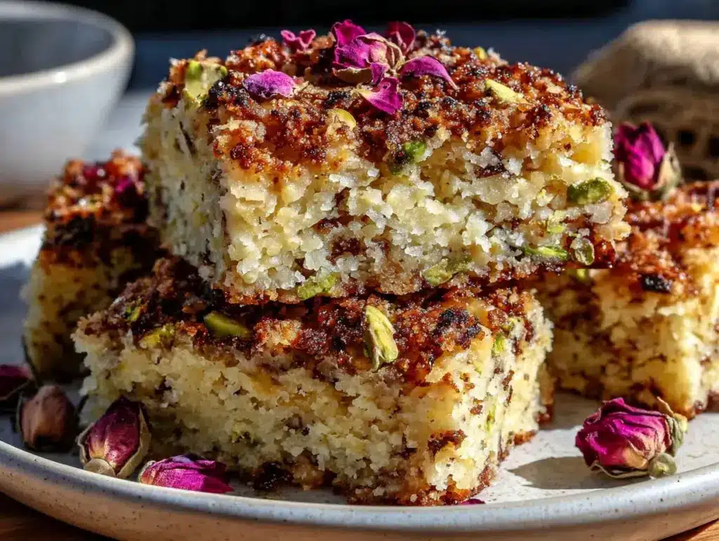 brown butter pistachio shortbread - featured image