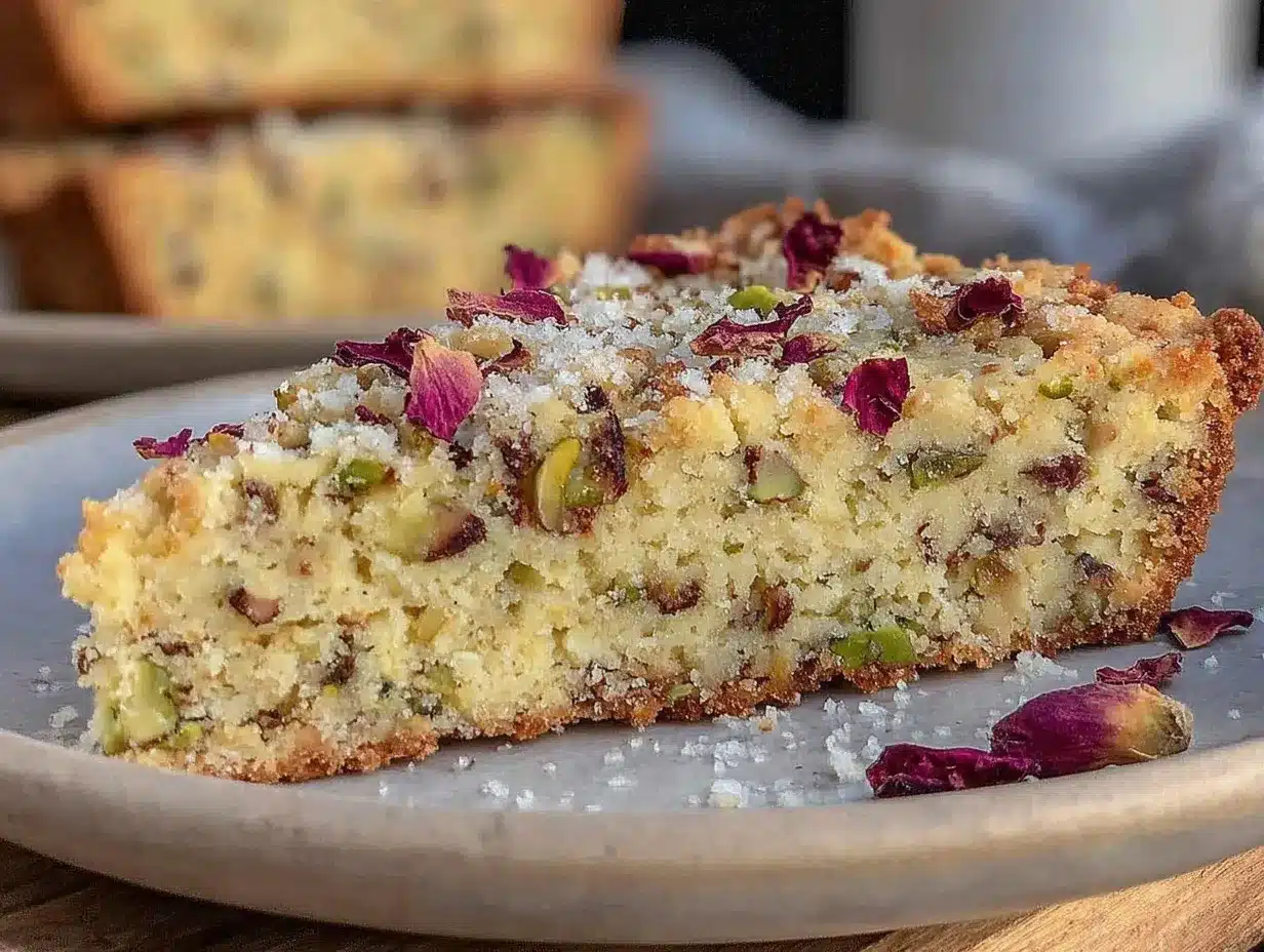 brown butter pistachio shortbread preparation steps