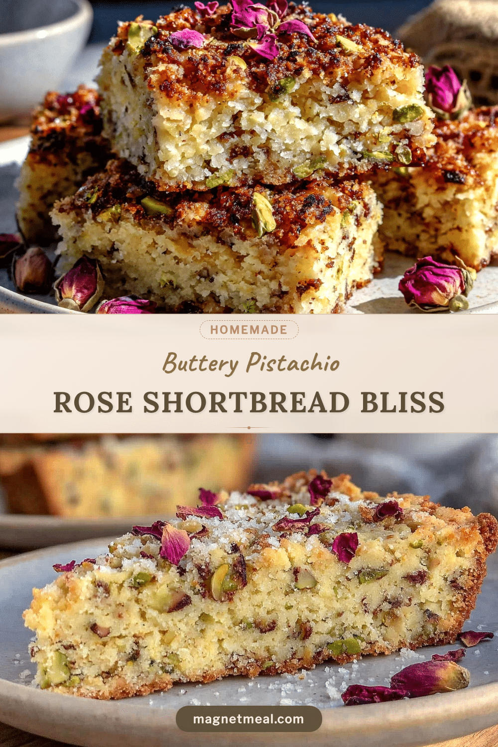 brown butter pistachio shortbread recipe
