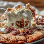 brown butter s’mores skillet cookie - featured image