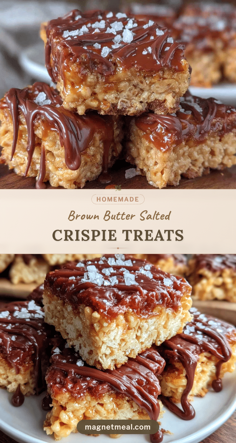 brown butter salted caramel rice krispie treats recipe