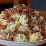 brown butter smoked gouda potato salad - featured image