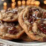 brown butter toffee pecan cookies - featured image