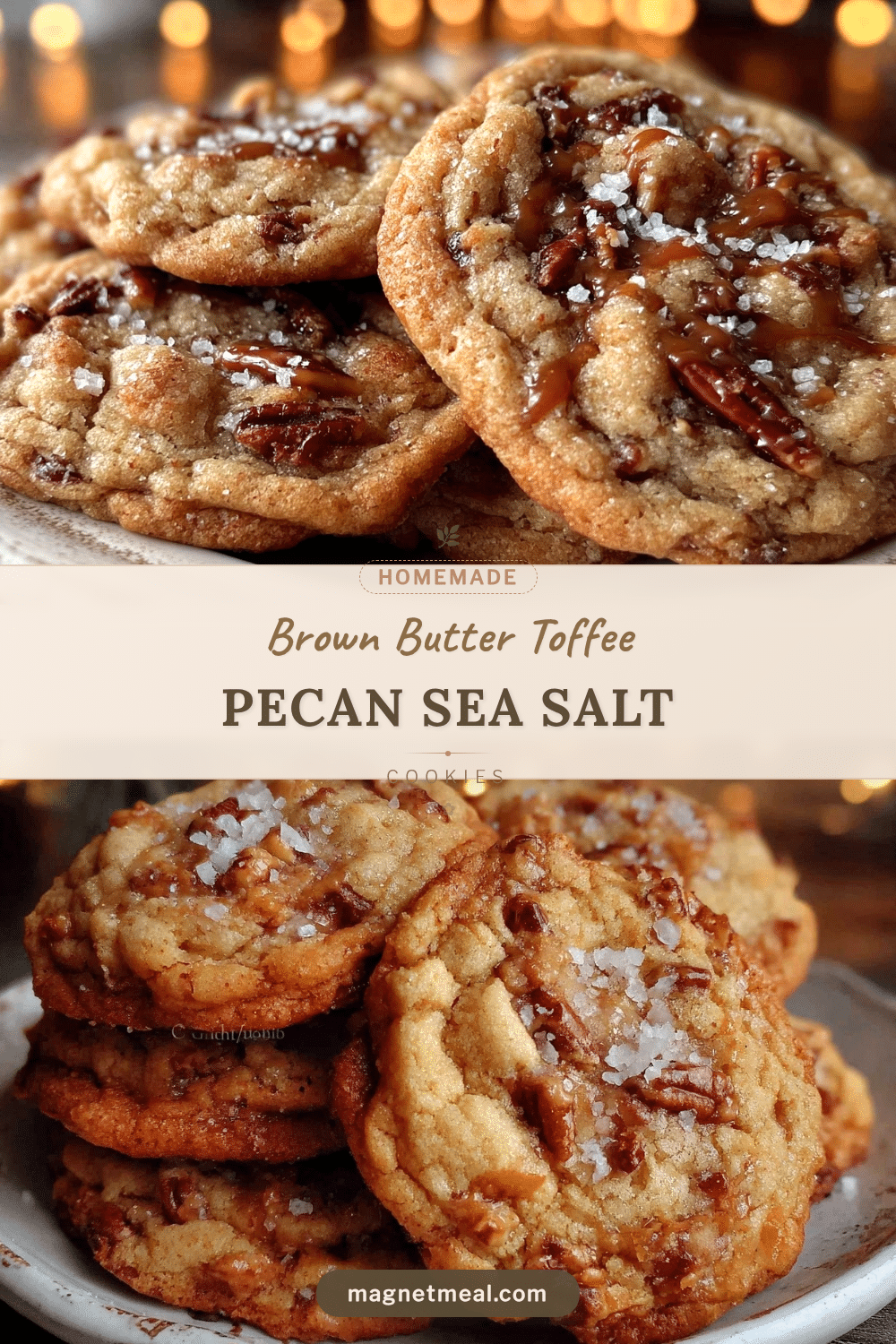 brown butter toffee pecan cookies recipe