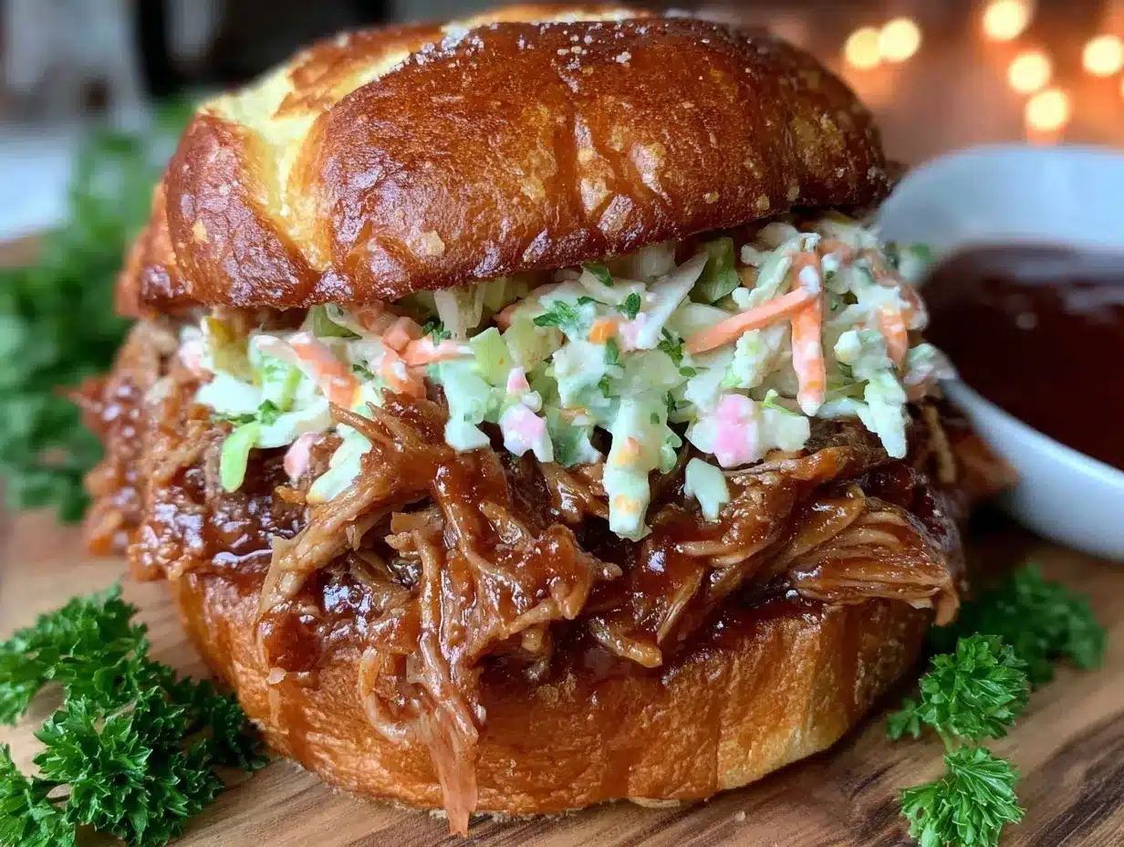 brown sugar bbq pulled pork sandwiches preparation steps