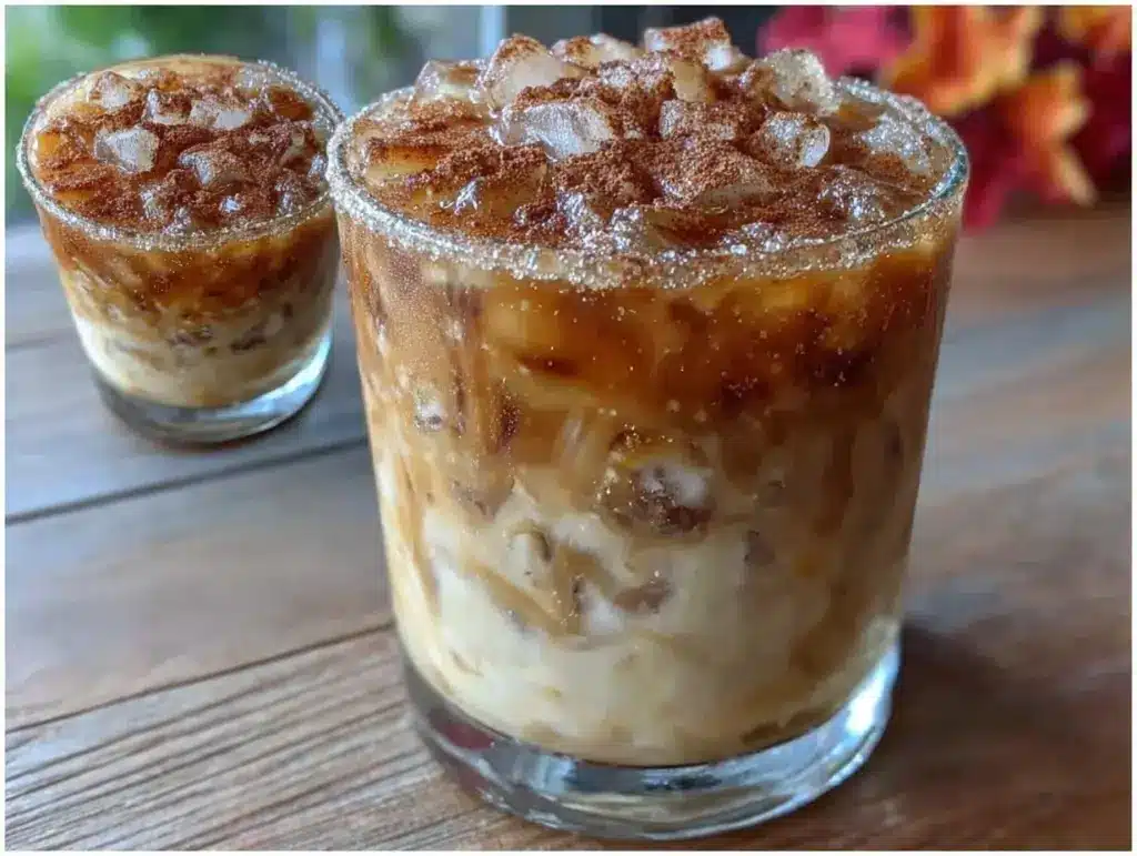 brown sugar cinnamon oat milk iced latte - featured image
