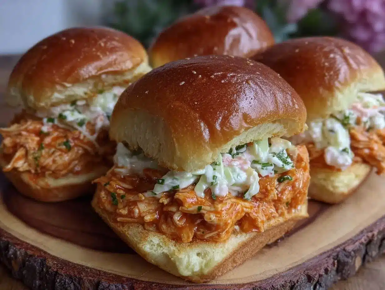 buffalo chicken sliders preparation steps