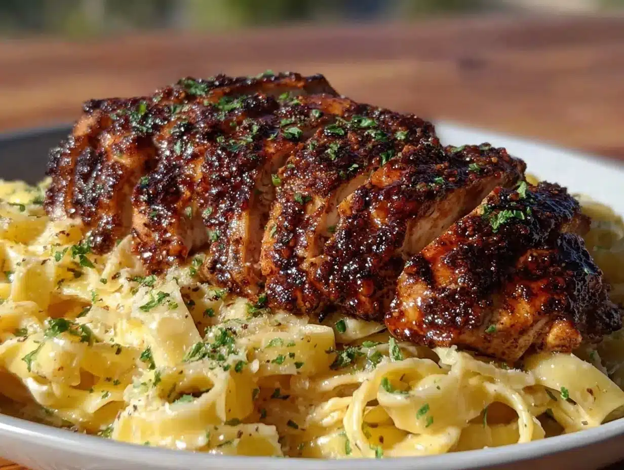 Cajun Chicken Alfredo preparation steps