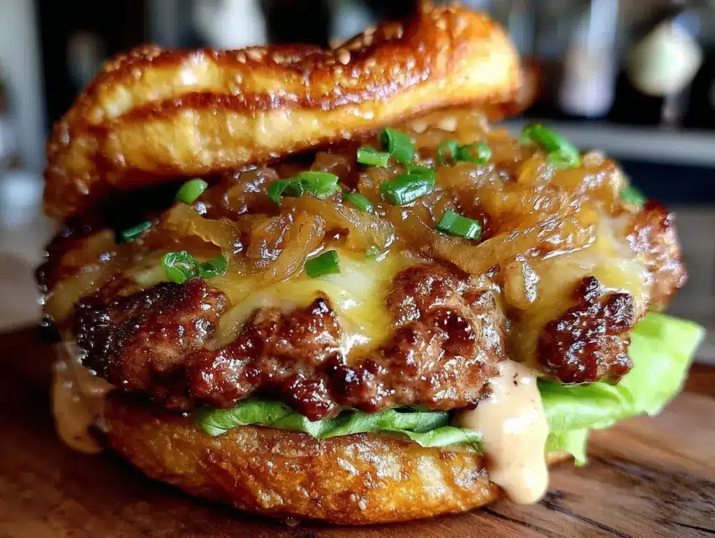 cast iron grill smash burgers - featured image