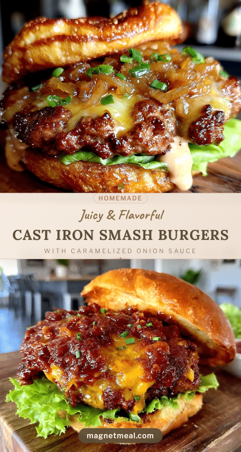 cast iron grill smash burgers recipe
