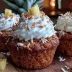 coconut carrot cake cupcakes - featured image