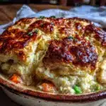 cozy weeknight chicken pot pie - featured image