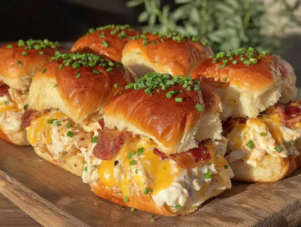 crack chicken sliders - featured image