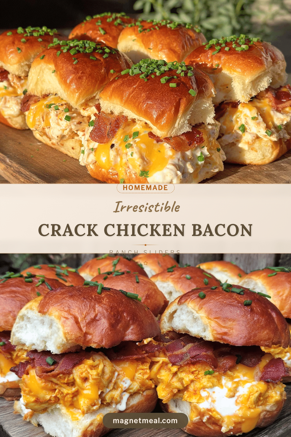 crack chicken sliders recipe