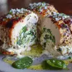 cream cheese stuffed chicken breast - featured image
