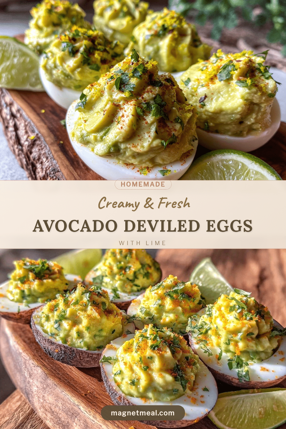 creamy avocado deviled eggs recipe