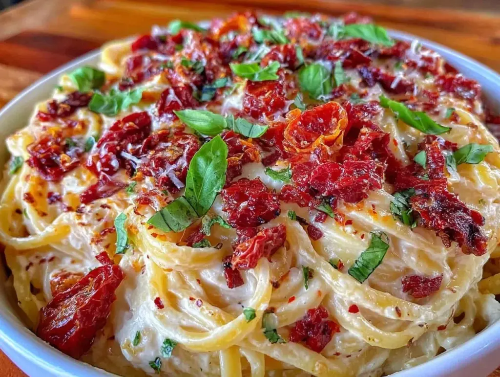 creamy baked feta pasta - featured image