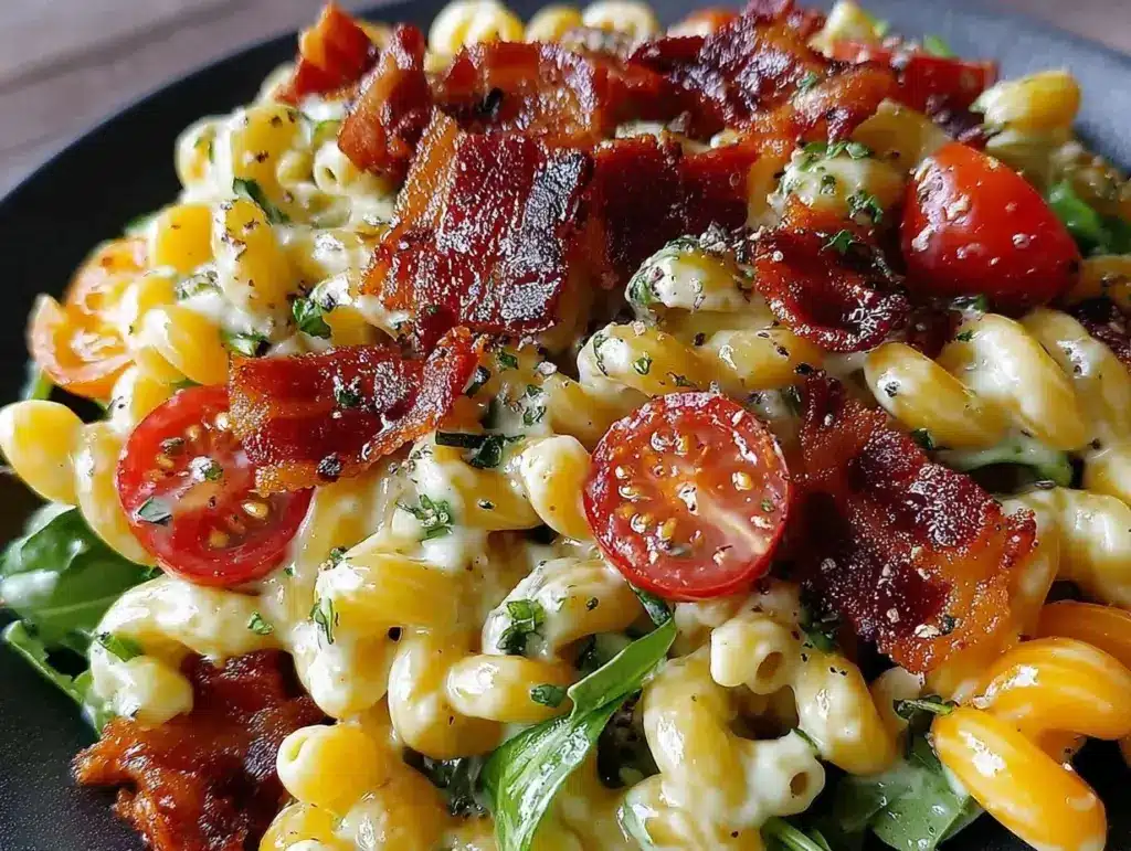 creamy BLT pasta salad - featured image