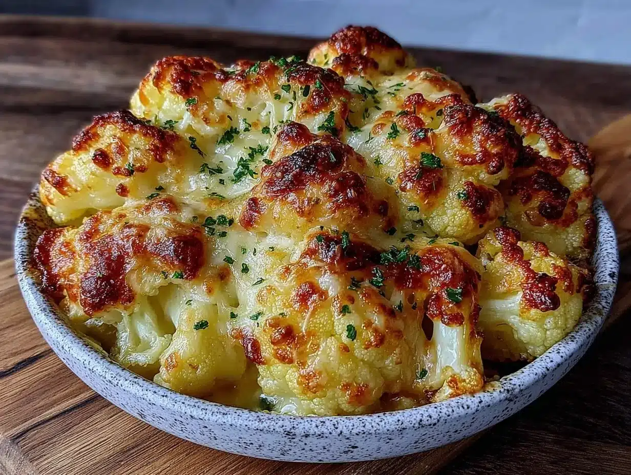 creamy cheesy au gratin cauliflower bake preparation steps