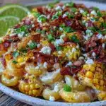 creamy elote mexican street corn pasta salad - featured image