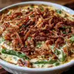 creamy green bean casserole - featured image