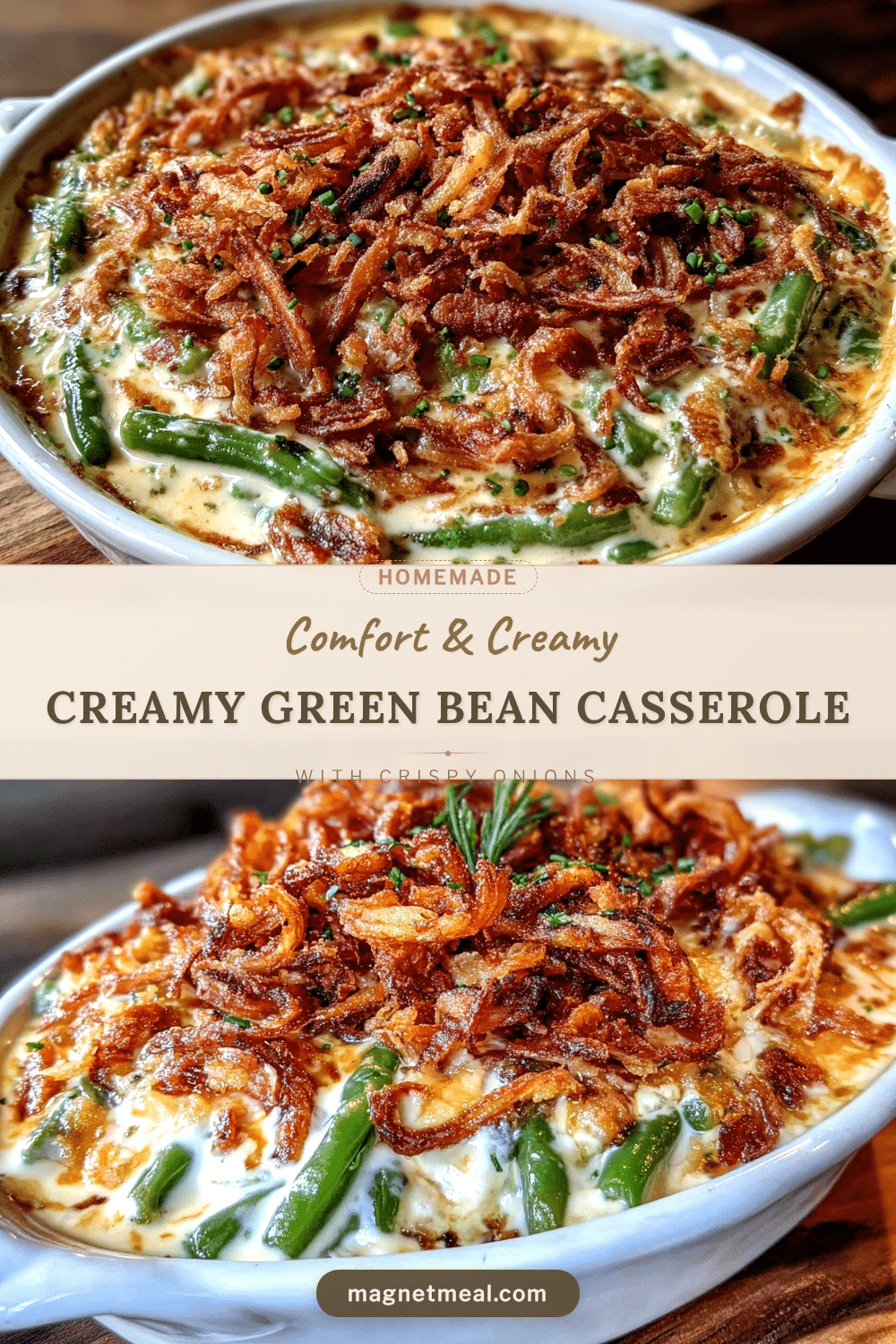 creamy green bean casserole recipe