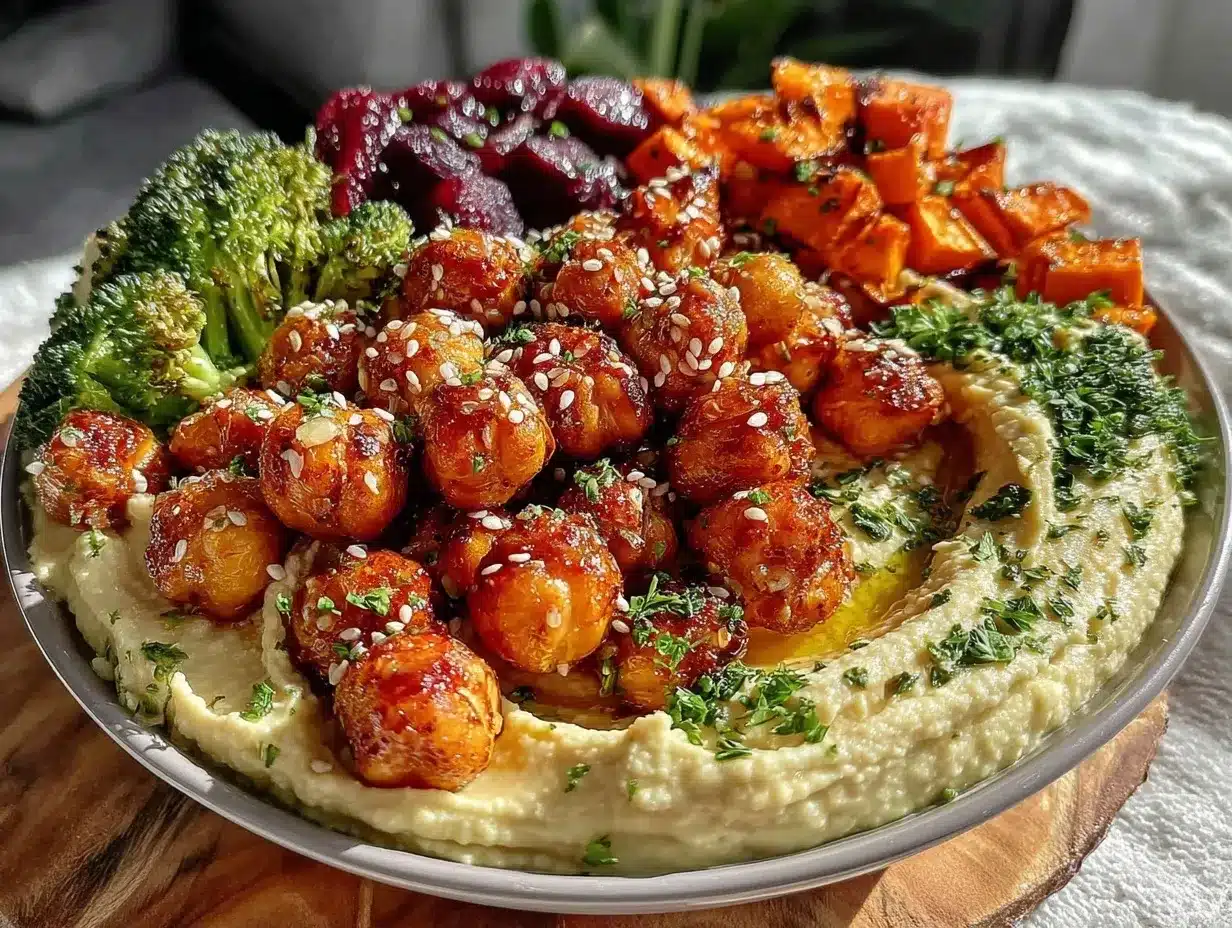 creamy hummus power bowls preparation steps