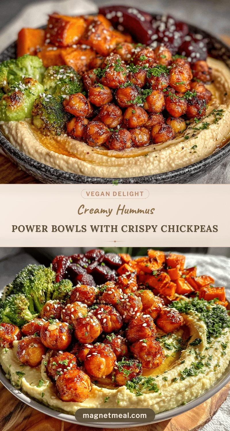 creamy hummus power bowls recipe