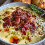 creamy irish potato leek soup - featured image