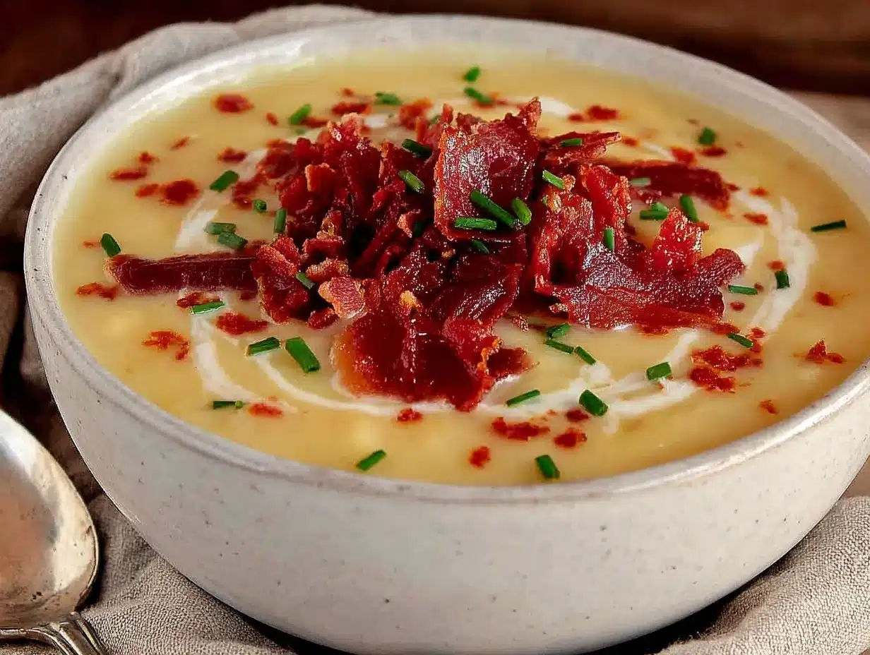 creamy leek and potato soup preparation steps