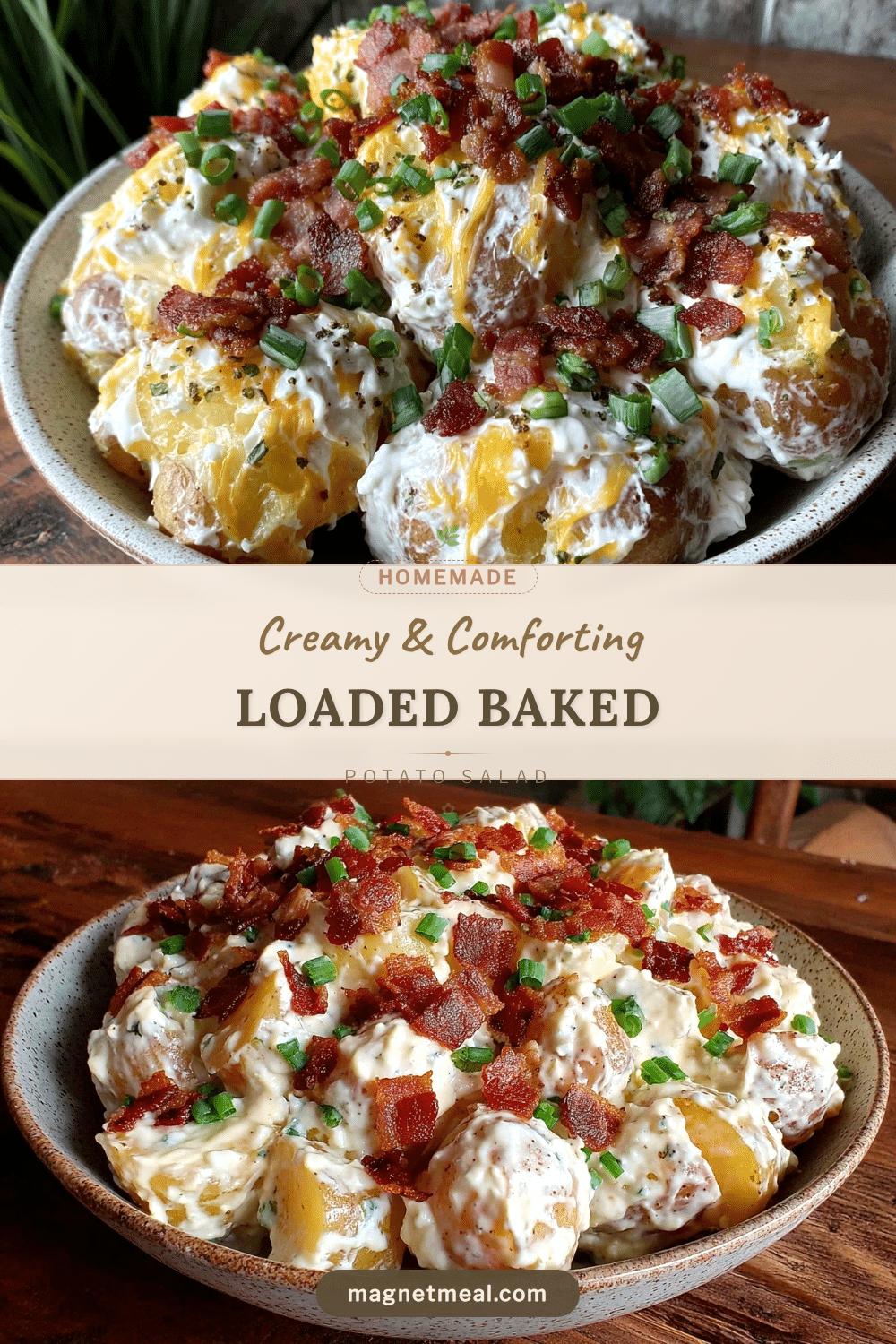 creamy loaded baked potato salad recipe