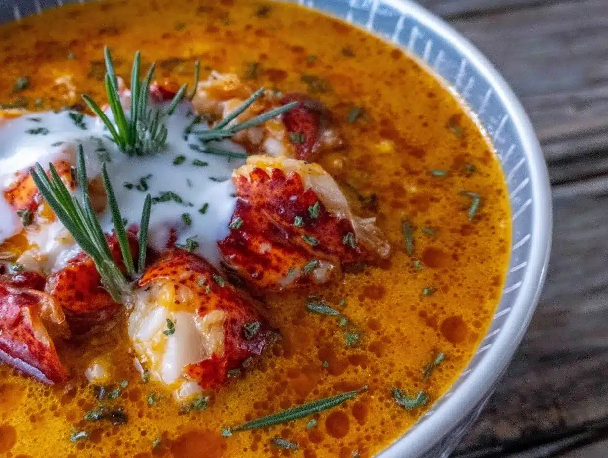 creamy lobster bisque preparation steps