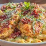 creamy marry me chicken pasta - featured image