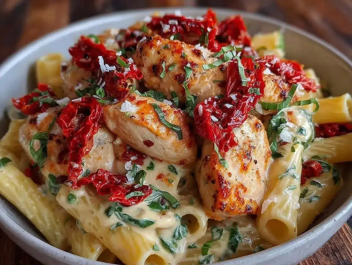creamy marry me chicken pasta preparation steps