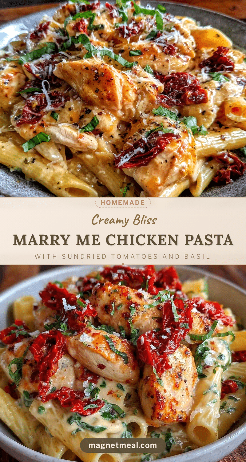creamy marry me chicken pasta recipe
