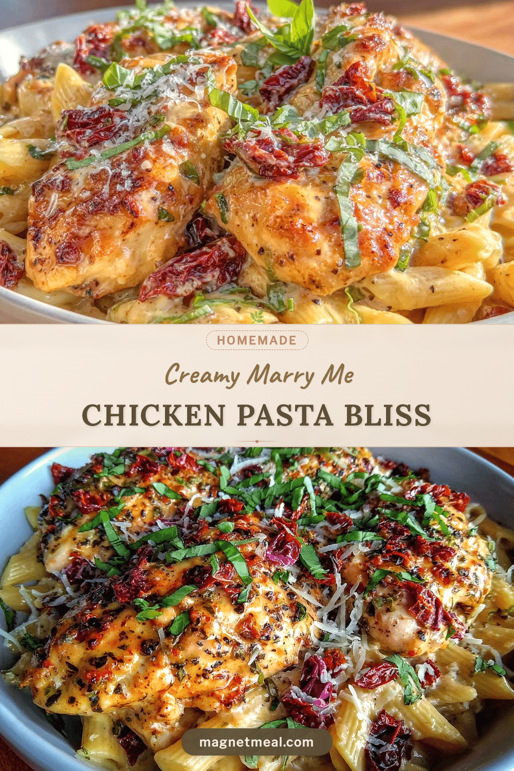 creamy marry me chicken pasta recipe