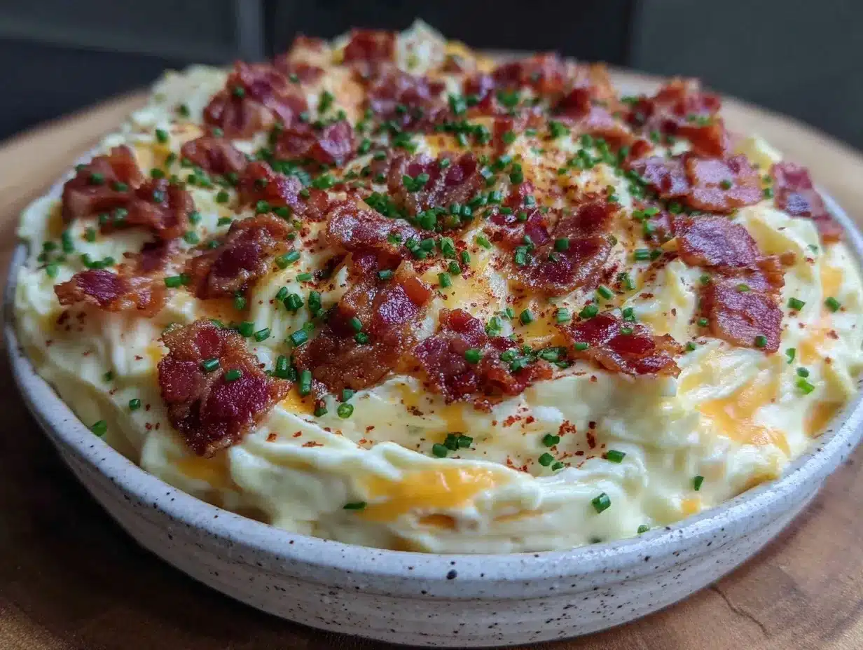 creamy million dollar dip with bacon preparation steps