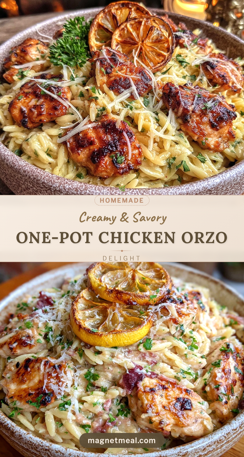 creamy one-pot chicken orzo recipe