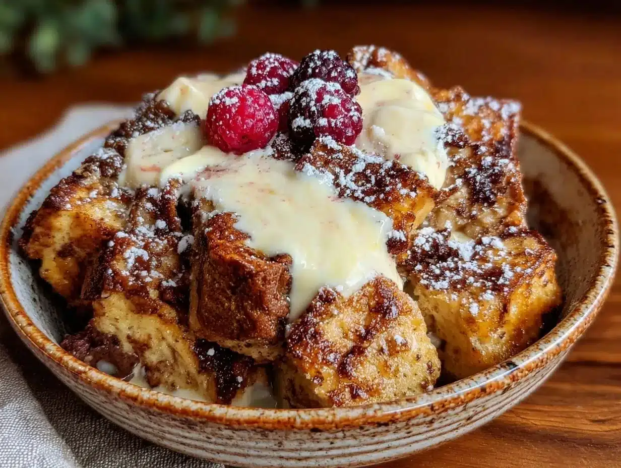 creamy overnight french toast casserole preparation steps