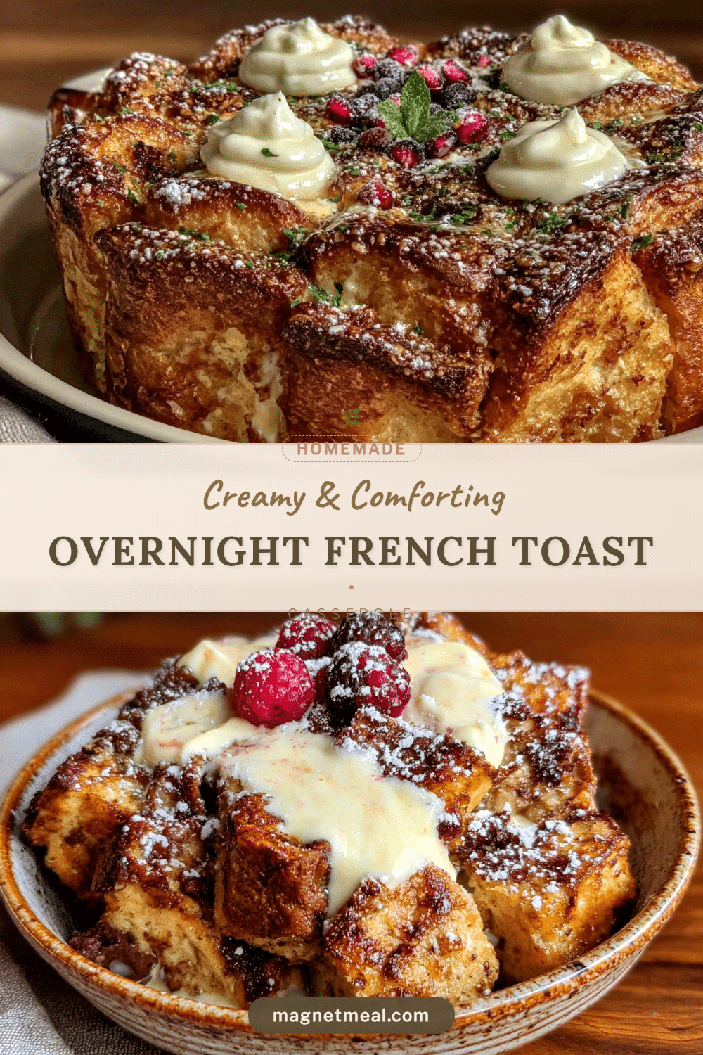 creamy overnight french toast casserole recipe