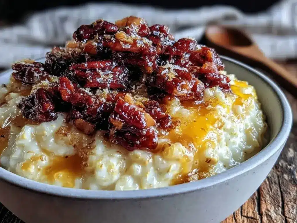 creamy overnight steel cut oats - featured image