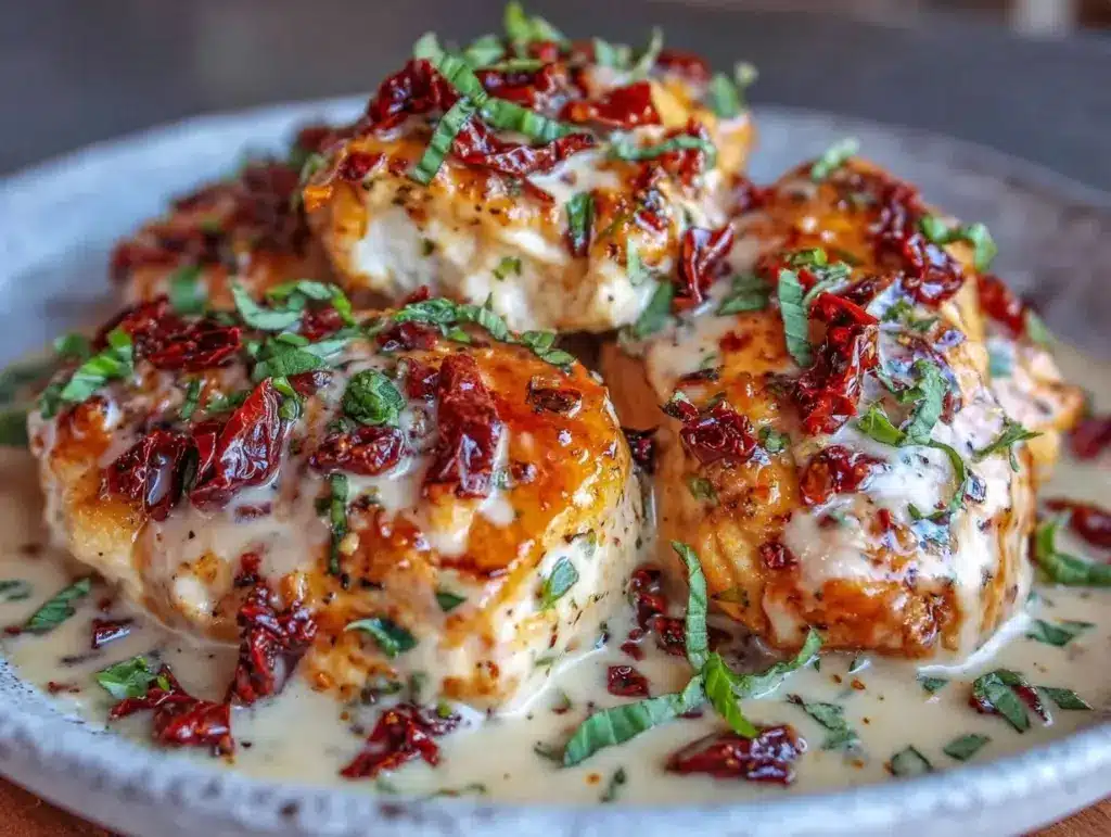 creamy slow cooker marry me chicken - featured image