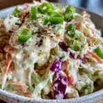 creamy southern style coleslaw - featured image