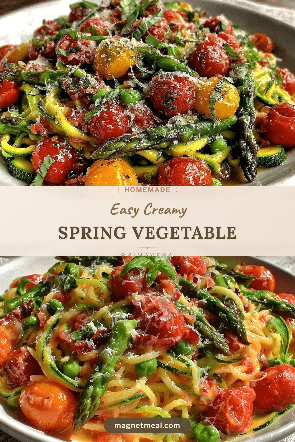 creamy spring vegetable primavera recipe